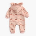 thumbnail image 1 of "Aayomet Baby Bodysuit Long Sleeve Bodysuit Baby Boy Unisex Baby Sweatshirt Romper Girl Boy Bodysuit Tops Fall Winter Clothes,Pink 18-24 Months", 1 of 5