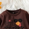 thumbnail image 1 of Aayomet Baby Bodysuit Sets Toddler Baby Pumpkin Patch Outfit Boy Girl Oversized Onesie Sweatshirt Romper Cute Clothes,Brown 3-6 Months, 1 of 5