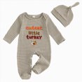 thumbnail image 1 of Aayomet Baby Boy Thanksgiving Outfit Little Turkey Footie Romper Newborn Clothes,Baby Thanksgiving Outfit Boy Long Sleeve Jumpsuit with Hat, 1 of 8