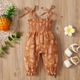 thumbnail image 1 of "Aayomet Baby Girl Clothes Baby Romper Boys Baby Girls Daisy Playsuits Bodysuit+Headband Print Halter Romper Floral Jumpsuit Summer Clothes,Yellow 12-18 Months", 1 of 5