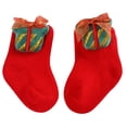 thumbnail image 1 of Aayomet Baby Girl Socks Toddler Socks With Grip Non-Skid Baby Kids Slipper Crew Socks,Red 12-36 Months, 1 of 4