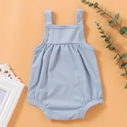 Aayomet Baby Rompers Baby Bodysuit Sets Baby Boys Formal Suit Gentleman Bowtie Romper Suspenders Shorts Wedding Tuxedo Outfit Cake Smash Christening Clothes,Light Blue 9-12 Months