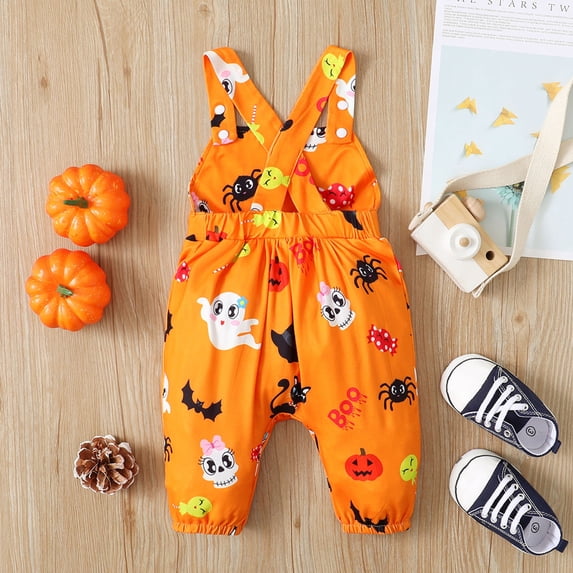 Aayomet Baby Rompers Girl Fall Baby Girl Crewneck Sweatshirt Romper Oversized Long Sleeve Flower Printing Bodysuit Cute Fall Clothes,Orange 9-12 Months