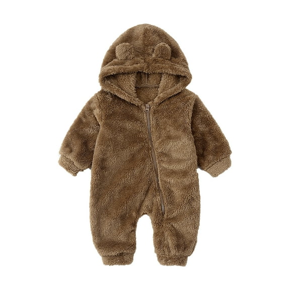 "Aayomet Baby Rompers Girl Long Sleeve Rompers For Baby Boys Baby Girl Fall Winter Outfit Long Sleeve Romper Girl Power Onesie Rainbow Floral Bodysuit One-Piece Jumpsuit,Khaki 18-24 Months"