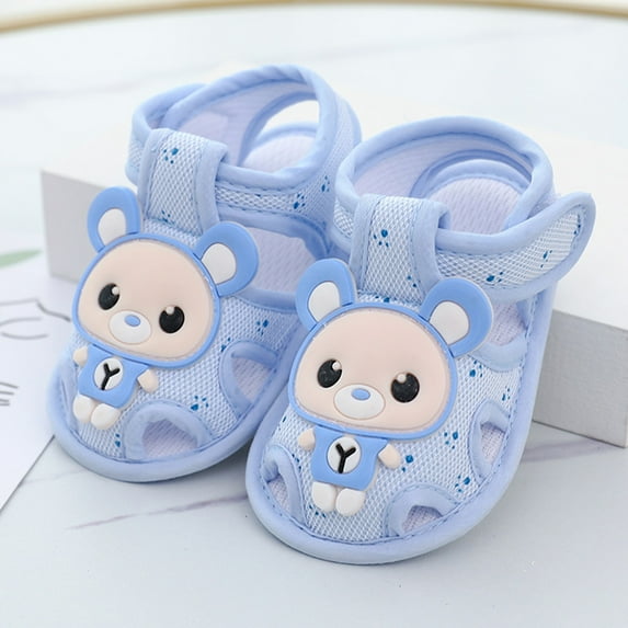 Aayomet Baby Shoes Boys And Girls Walking Shoes Comfortable And Fashionable Princess Shoes Boy Sandals Size 2,Blue 5