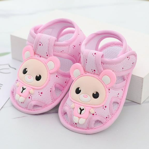 Aayomet Baby Shoes Boys And Girls Walking Shoes Comfortable And Fashionable Princess Shoes Boy Sandals Size 2,Pink 5