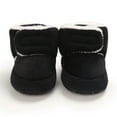 thumbnail image 1 of Aayomet Baby Shoes and Toddler Shoes Boys and Girls Cotton Boots Solid Color Simple Design Hook Loop for Warm (Black, 5 ), 1 of 5