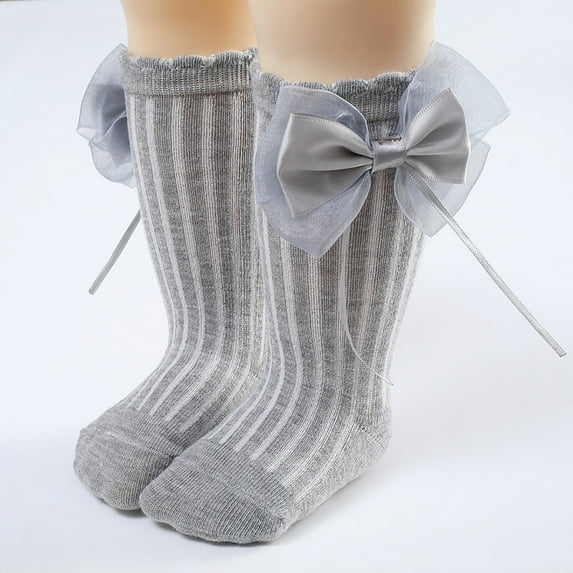 Aayomet Baby Socks Toddler Baby Non Slip Socks Antiskid Socks with Grips Solid Anti-Slip Unisex Ankle Socks for Girl Boy,Gray 0-12 Months