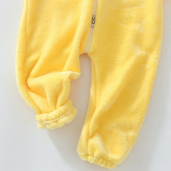 Aayomet Baby Winter Romper Baby Bodysuit Sets Toddler Baby Girl Boy Outfit Pumpkin Sweatshirt Oversized Onesie Bubble Romper Sweater Clothes,Yellow 12-18 Months