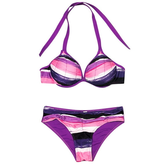 Aayomet Bathing Suit For Women Swimsuit Bikini Set Swimwear Women Bandage Beachwear Brazilian Push-Up Bandeau,Pink S