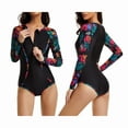 thumbnail image 1 of Aayomet Bathing Suits For Women Women Piece Bathing Print Patchwork Swimwear Swimming One Suit Beach Swimsuit Tankinis Set,B S, 1 of 2