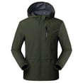 thumbnail image 1 of Aayomet Big Mens Winter Coats Men's Pullover Winter Workout Hoodie Jackets Full Zip Wool Warm Thick Coats,Army Green XL, 1 of 4