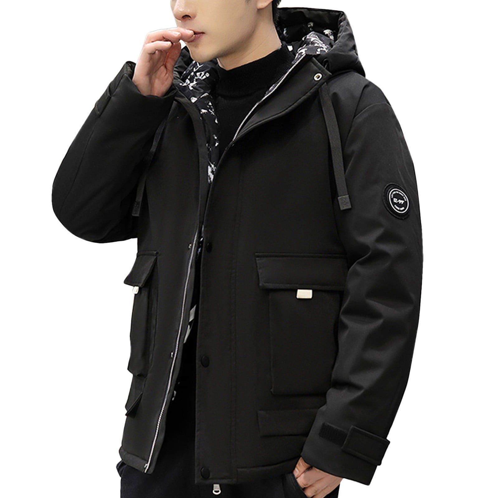 Aayomet Big Mens Winter Coats Men's Storm Defender Loose Fit