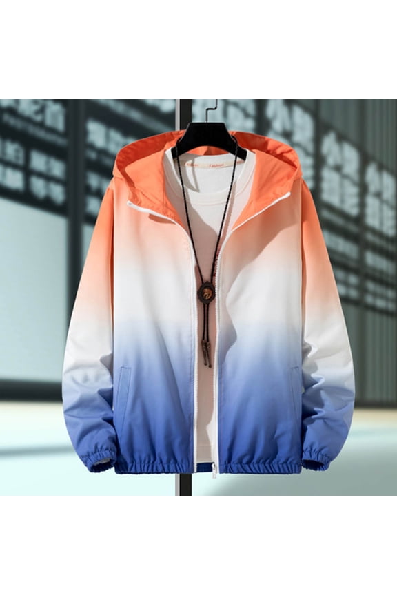 Big Mens Winter Coats Men's Winter Hooded Warm Jacket Thicken Windproof Down Coat Hiking Jackets Winter Hood Snowproof Jackets,Orange XXL