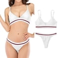 thumbnail image 1 of Aayomet Bikini Sets For Women Swimwear Bikini Women's Split Swimwear The Charm Of Swimsuit Set In Summer,White L, 1 of 5