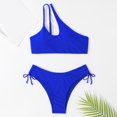 thumbnail image 1 of Aayomet Bikinis For Women Women's High Waisted Bikini Twist Front Tie Back 2 Piece Swimsuits,Blue S, 1 of 3