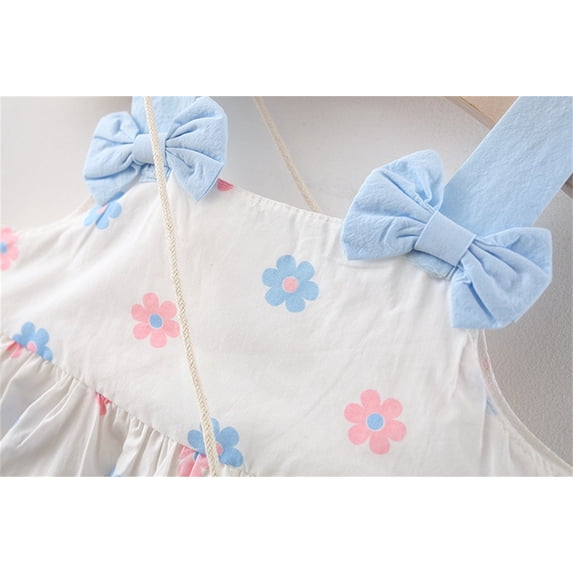 Aayomet Birthday Dress Baby Girl Clothes Long Sleeve Dress Ruffle Denim Skirt Lace Hem Princess Party Skirt Outfits Set,White 100