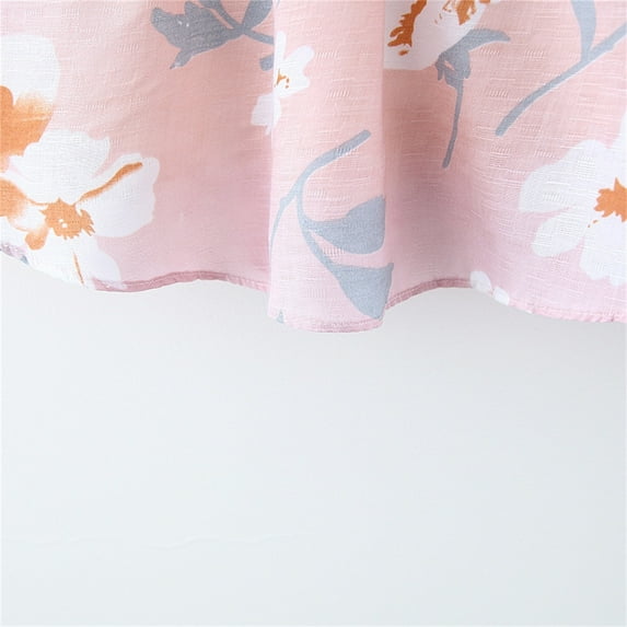 Aayomet Birthday Dress Girl Dress Long Sleeve Patchwork Pattern Skater Twirly School Party Dress,Pink 12-18 Months