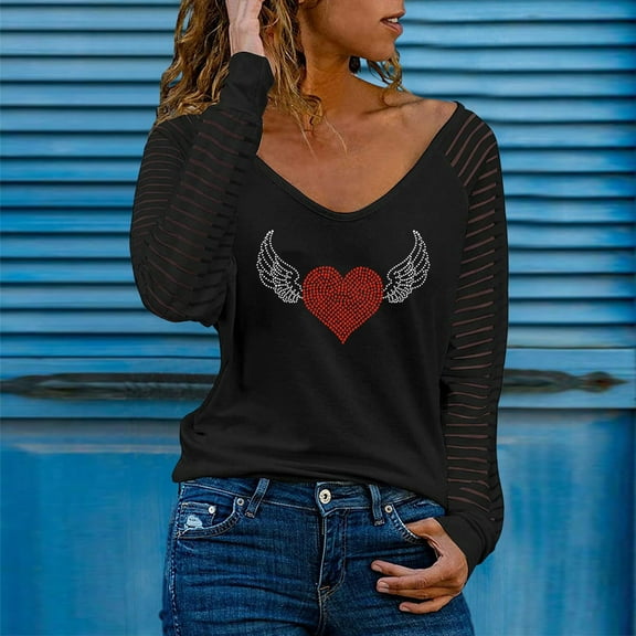 Aayomet Blouses For Women Women's Raglan Sleeve Tee, Women’s Stretch Cotton Tee, Women’s Crewneck Tee,Black M