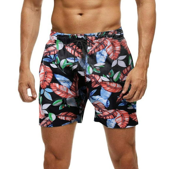 Aayomet Board Shorts Men'S Men's Summer Outdoors Casual Loose Multiple Pockets Cotton Overalls Beach Shorts,Watermelon Red XXL