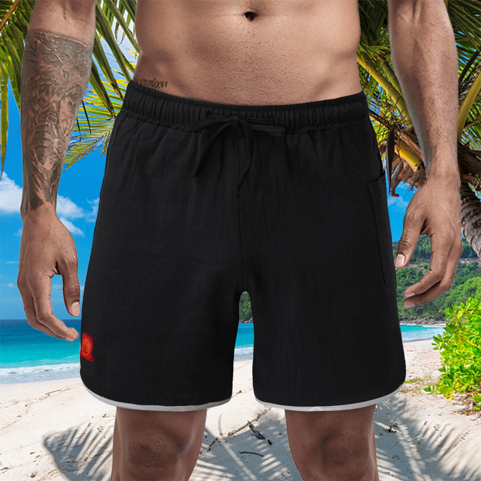 ALSLIAO Shorts Swimming Pants Men Swim Trunks Beach Big Pouch Bikini Briefs  Cup Prevent - Walmart.com