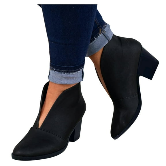 Aayomet Boots For Womenï¼Winter Boots For Women For Women Women's Leather Shorts Shoes Retro Boots Ankle Boots Womens Boots