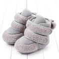 thumbnail image 1 of Aayomet Boys Shoes and Boys Warm Shoes Soft Booties Comfortable Boots Toddler Warming Home Shoes Snow Boots (Gray, 13 Toddler), 1 of 4