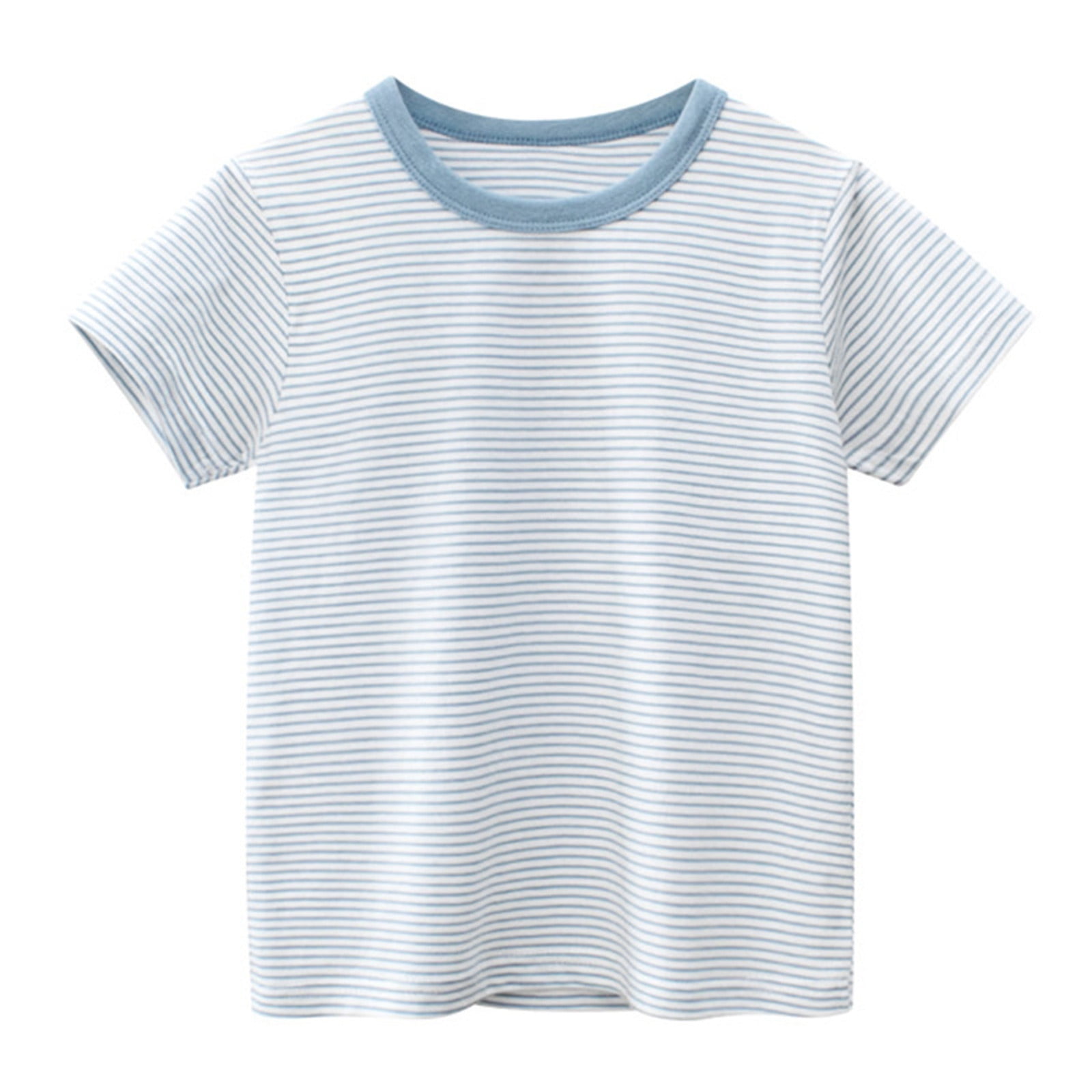 Aayomet Boys' Short Sleeve Tees Toddler Kids Baby Boys Girls Striped