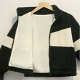 thumbnail image 1 of Aayomet Boys Winter Coat Boys Hoodie Sherpa Lined Jacket Soft Warm Zipper Sweatshirt Outerwear,Black 5-6 Years, 1 of 3