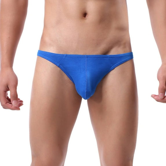 Aayomet Brief For Men Men's Underwear Sport Cooling Mesh Performance String Bikini,Blue L
