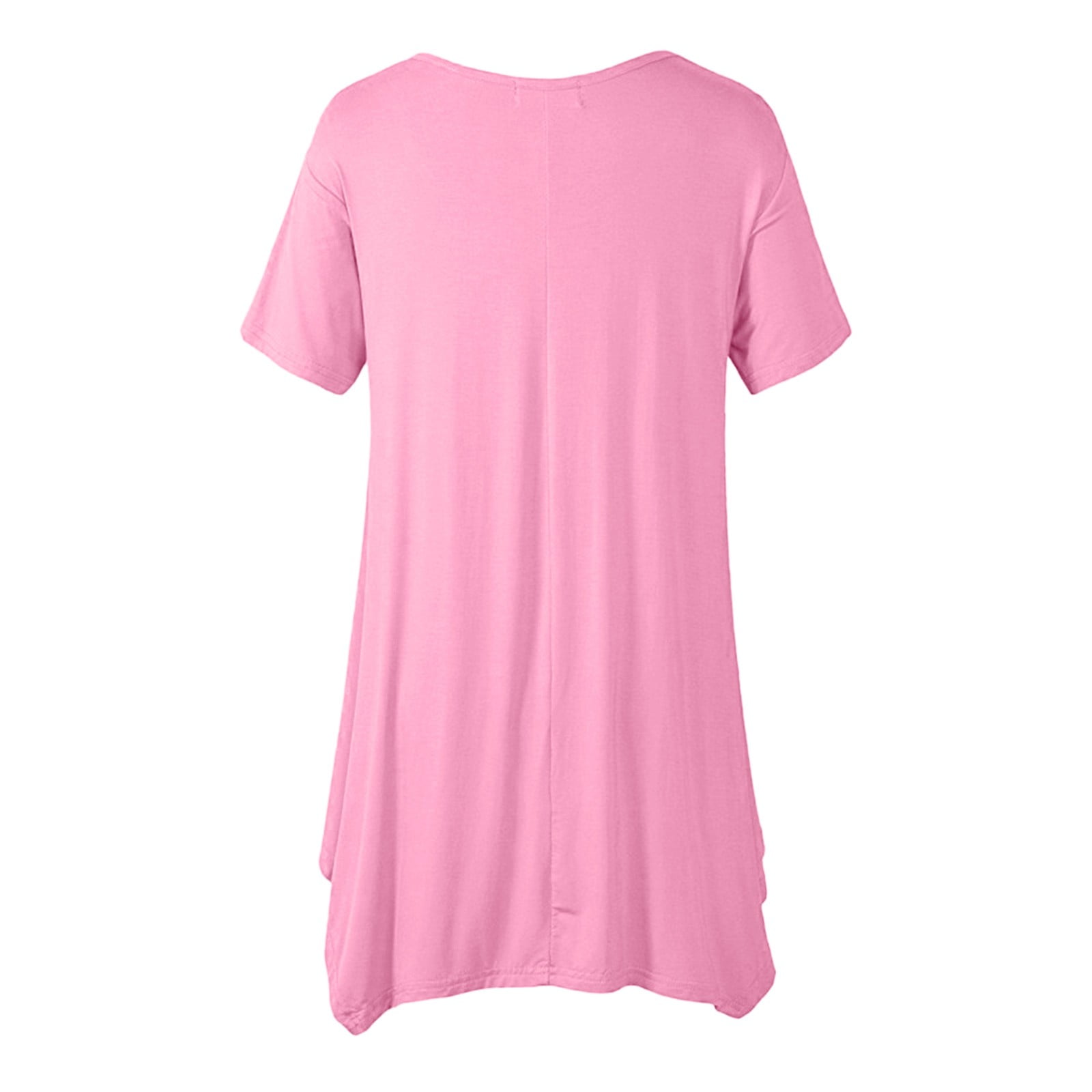 Aayomet Business Casual Tops For Women Women's Cute Juniors Tops Teen Girl  Tee Funny T Shirt,Pink M 