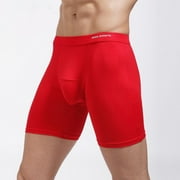 Aayomet Captain Underpants Men's Underwear Ultra Soft Comfy Breathable Bamboo Rayon Trunks,Red XL