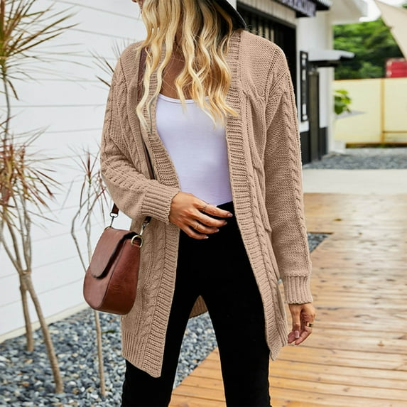 Aayomet Cardigan For Women 2022 Women's Francine V-Neck Button Front Cozy Cardigan,Khaki S-XXL
