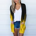 thumbnail image 1 of Aayomet Cardigan For Women Dressy Women's Fine Gauge Stretch Long-Sleeve Cardigan Sweater,Yellow S-3XL, 1 of 4