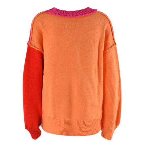 Aayomet Cardigan For Women Dressy Womens Lightweight Pullover Sweater Long Sleeve Crew Neck Sweater Top,Hot Pink S-XXL