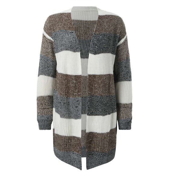 Aayomet Cardigan For Women Long Women's Open Front Cardigan Shirt with Pockets Long Sleeve Lightweight Coat,Coffee S-XXL