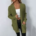 thumbnail image 1 of Aayomet Cardigan for Women 2023 Womens Cardigan Color Block Striped Draped Kimono Cardigans Long Sleeve Open Front Casual Knit Sweaters Coat Outwear,Army Green S-XXL, 1 of 5