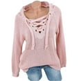 thumbnail image 1 of Aayomet Cardigan for Women Women's 2023 Fall Sweaters Long Balloon Sleeve Boat Neck Knit Pullover Jumper,Pink S-XXL, 1 of 1