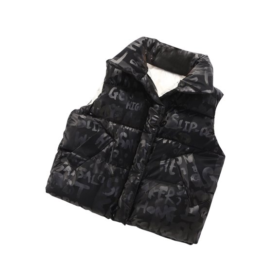 "Aayomet Coat For Boy Boys Hoodie Full Zip Warm Youth Big Long Sleeve Child Sweatshirts,Black 6-7 Years"