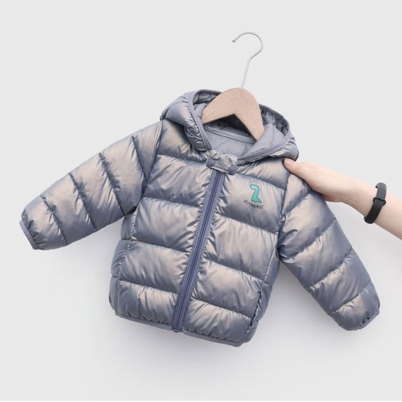 Aayomet Coat For Boy Boys Hoodie Sherpa Lined Jacket Soft Warm Zipper Sweatshirt Outerwear,Blue 12-18 Months