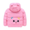 thumbnail image 1 of Aayomet Coat For Boys Hoodie Sherpa Lined Jacket Soft Warm Zipper Sweatshirt Outerwear,Pink 4-5 Years, 1 of 3