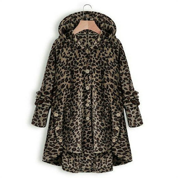 Aayomet Coat Women Winter Clothes for Women,2023 Fashion Warm Coats Casual Fuzzy Sherpa Jackets Hoodies Pullover Plus Size Plush Tops,Brown XL