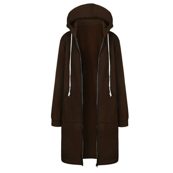 Aayomet Coat Women Women's Quilted Down Jacket Winter Long Coat Hooded Stand Collar Parka,Brown L