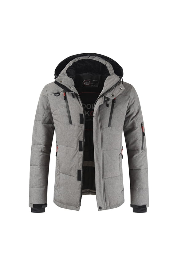 Coats For Men Men's Waterproof Rain Jacket Outdoor Lightweight Softshell Raincoat for Hiking Travel,Gray XXL