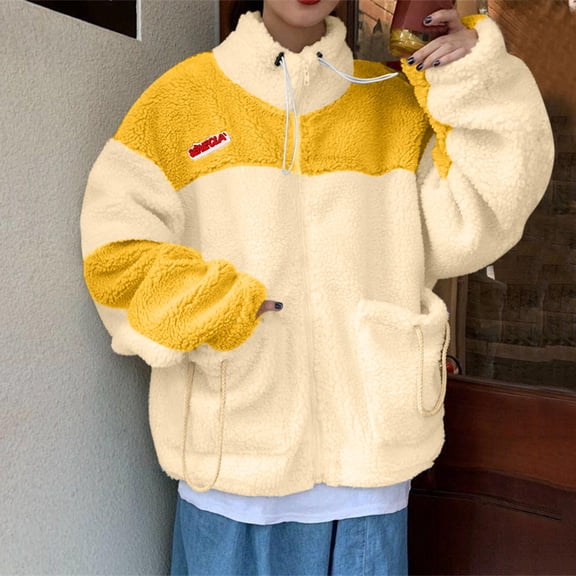 Aayomet Coats For Women Fashion Packable Rain Jacket Women Lightweight Waterproof Raincoat with Hood Cycling Bike Jacket Windbreaker,Yellow L