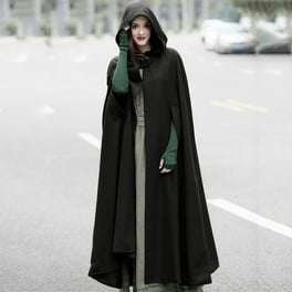 web限定アイテム Womens Coat Blend Wool Cloak Hooded Cloak Cape Long Clothing