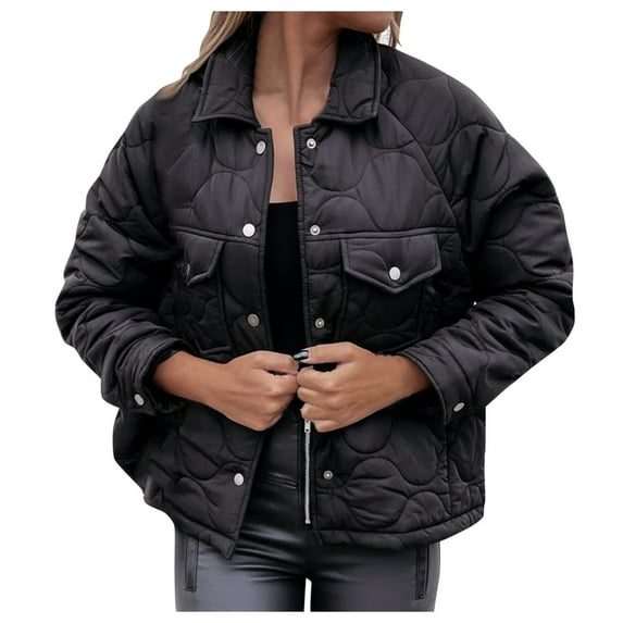 Aayomet Coats For Women Fashion Women's Raw Cut Hem Waterfall Collar Long Sleeve Wrap Trench Pea Coat Cardigan,Black M