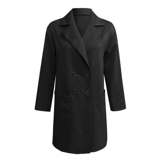 Aayomet Coats For Women Women's Softshell Jacket with Removable Hood Lined Windbreaker Insulated Long Warm Rain Jacket,Black S