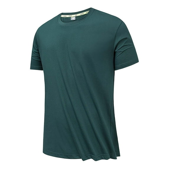 Aayomet Compression Shirts For Men Cotton Covered Polyester T Shirt Men'S Round Neck Solid Color Versatile Loose Fitting Quick,AG X-Large