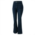 thumbnail image 1 of Aayomet Control Too Pants Women Jeans High Waisted Classic Flared Pants,Dark Blue M, 1 of 5
